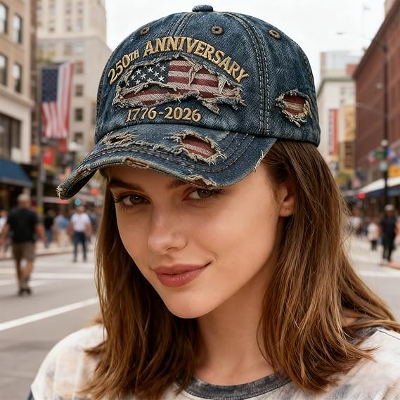 250th Anniversary USA Hat 250 Years American Anniversary Baseball Cap