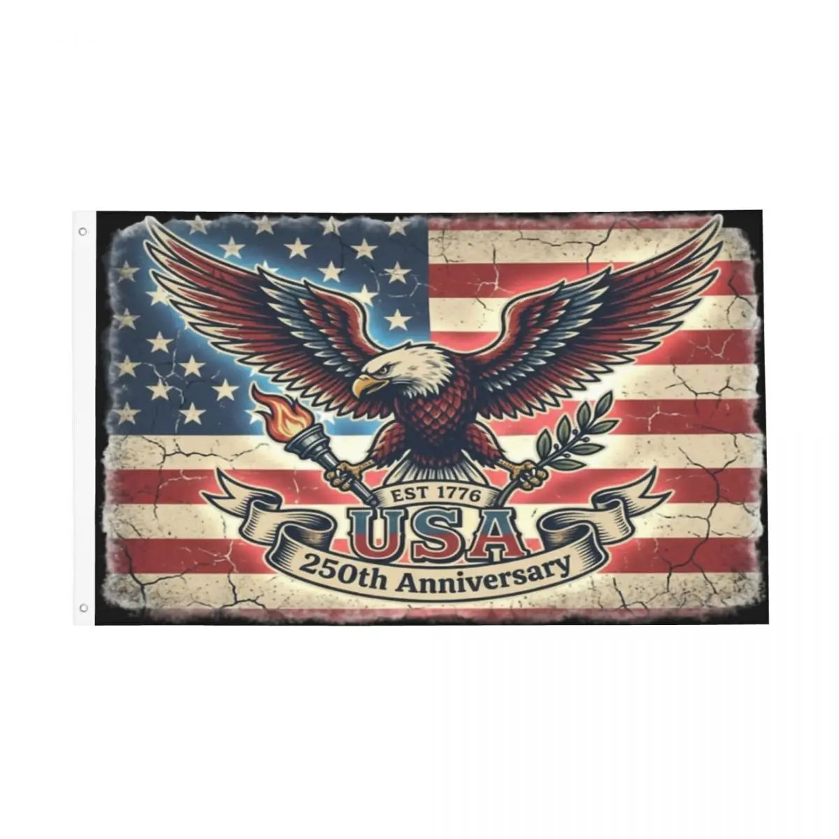 250 Years American Anniversary Outdoor Banner Decoration Flags
