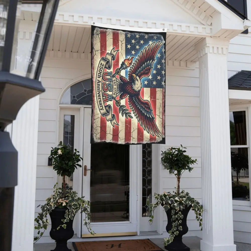 250 Years American Anniversary Outdoor Banner Decoration Flags