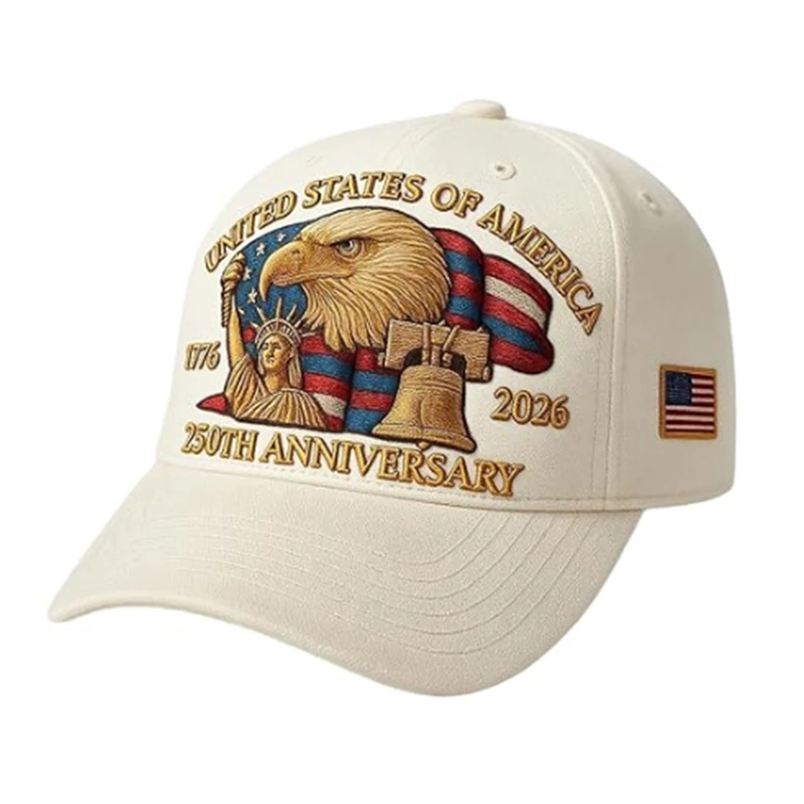 United States 250th Anniversary Hat, 2026 Adjustable Patriotic Baseball Cap