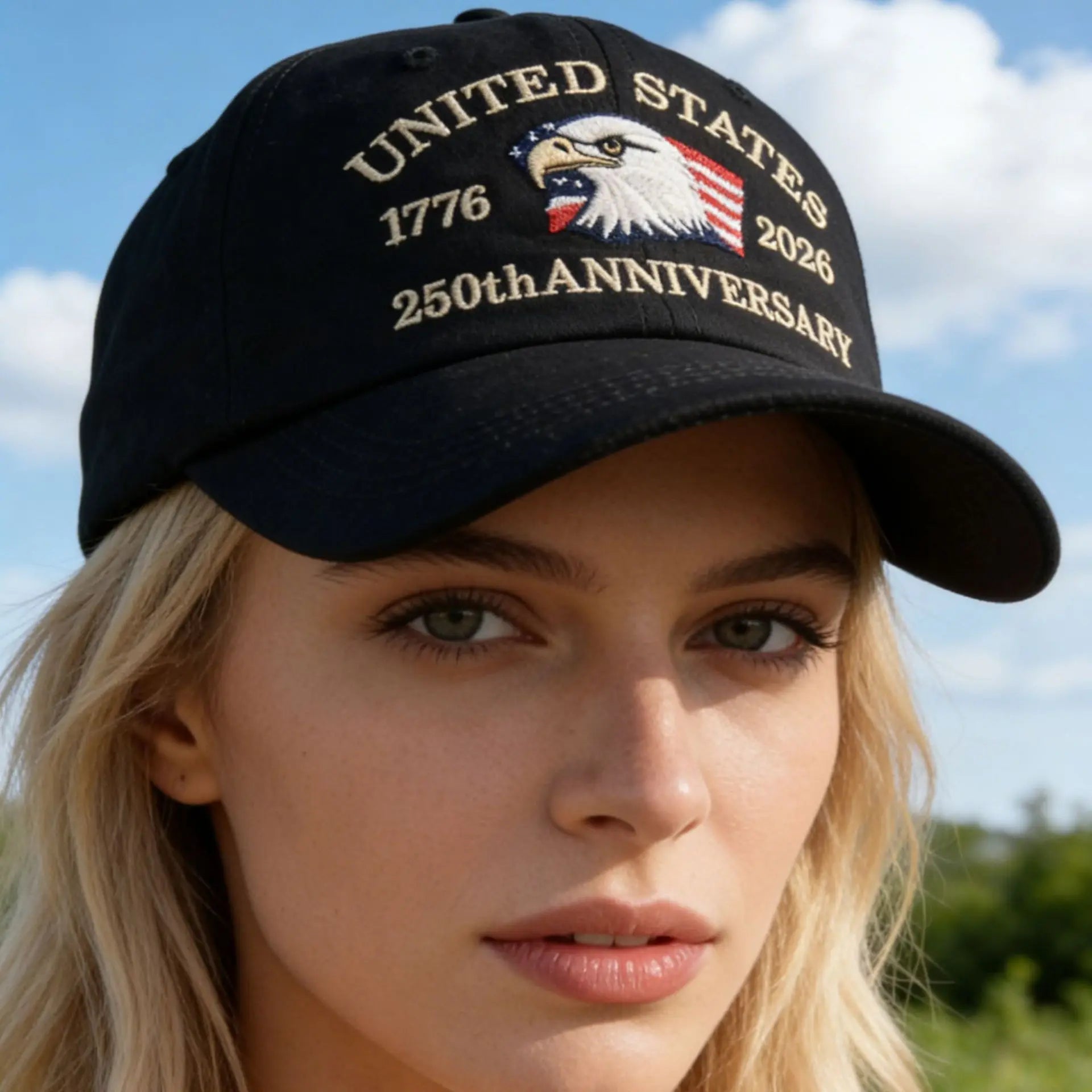 United States 250th Anniversary Baseball Cap - Adjustable 250 Year American Anniversary Hat