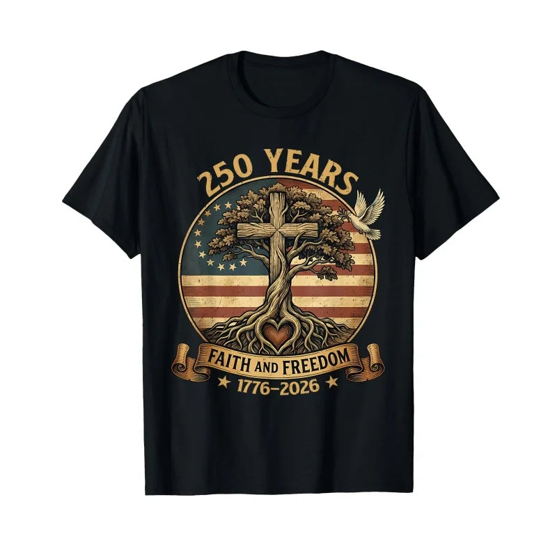 American 250th Anniversary 1776 2026 Patriotic Bald Eagle 4th of July T Shirt