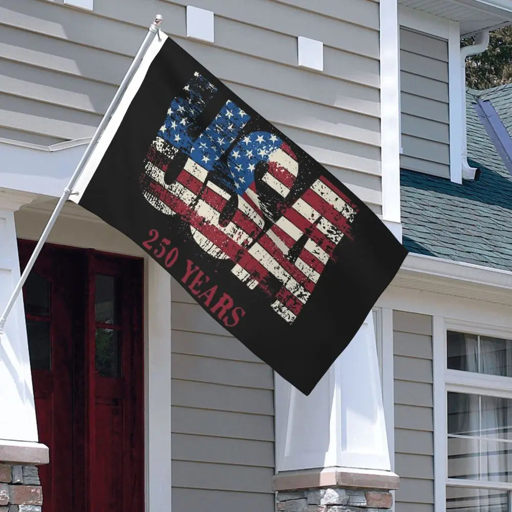 250 Years American Anniversary Outdoor Banner Decoration Flags