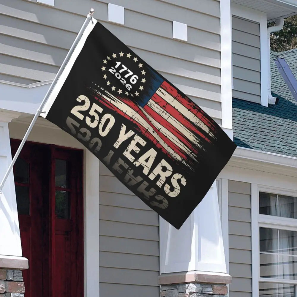 250 Years American Anniversary Outdoor Banner Decoration Flags