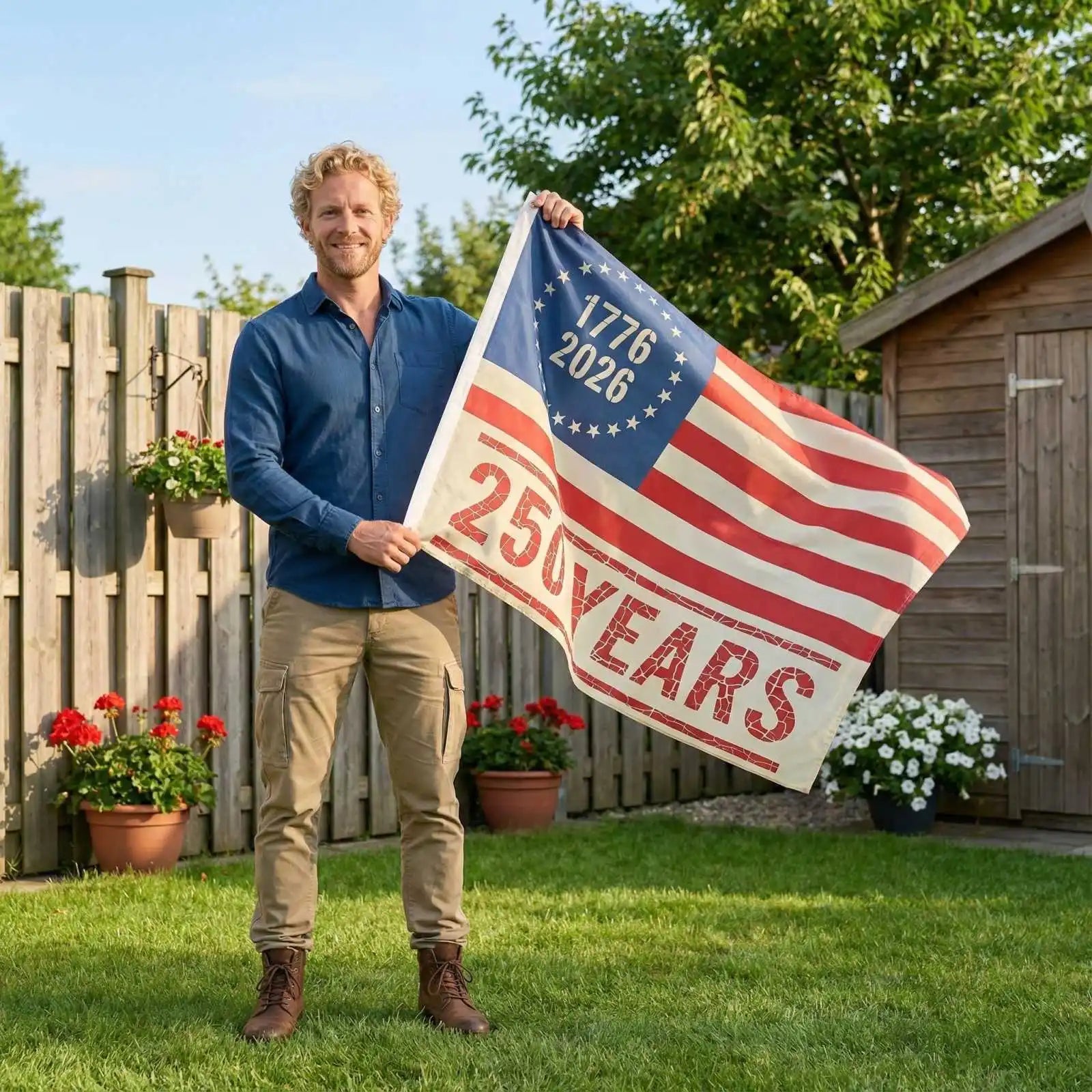 American Independence 250th Anniversary Flag 1776-2026 Outdoor Indoor 3x5 Flag