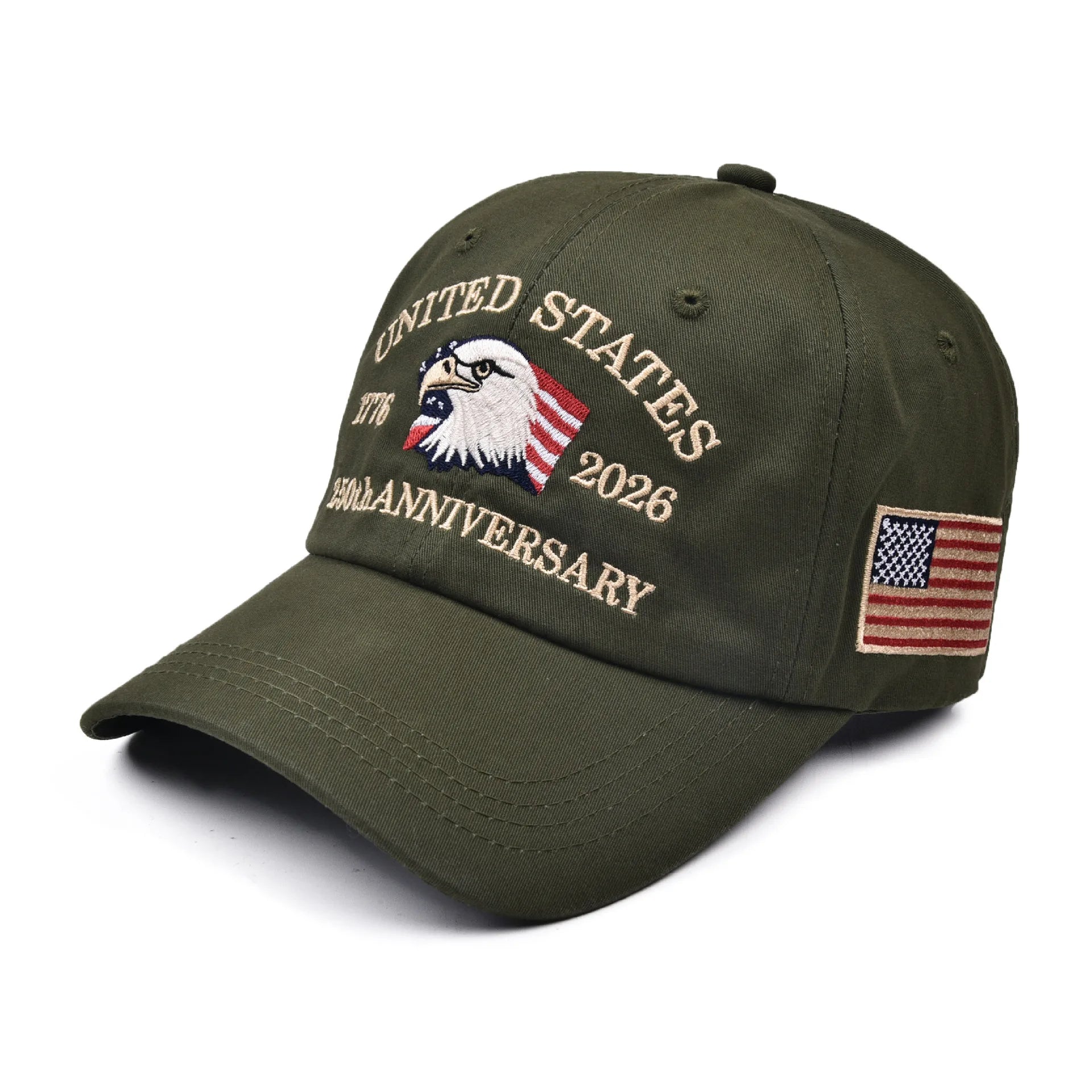 United States 250th Anniversary Baseball Cap - Adjustable 250 Year American Anniversary Hat