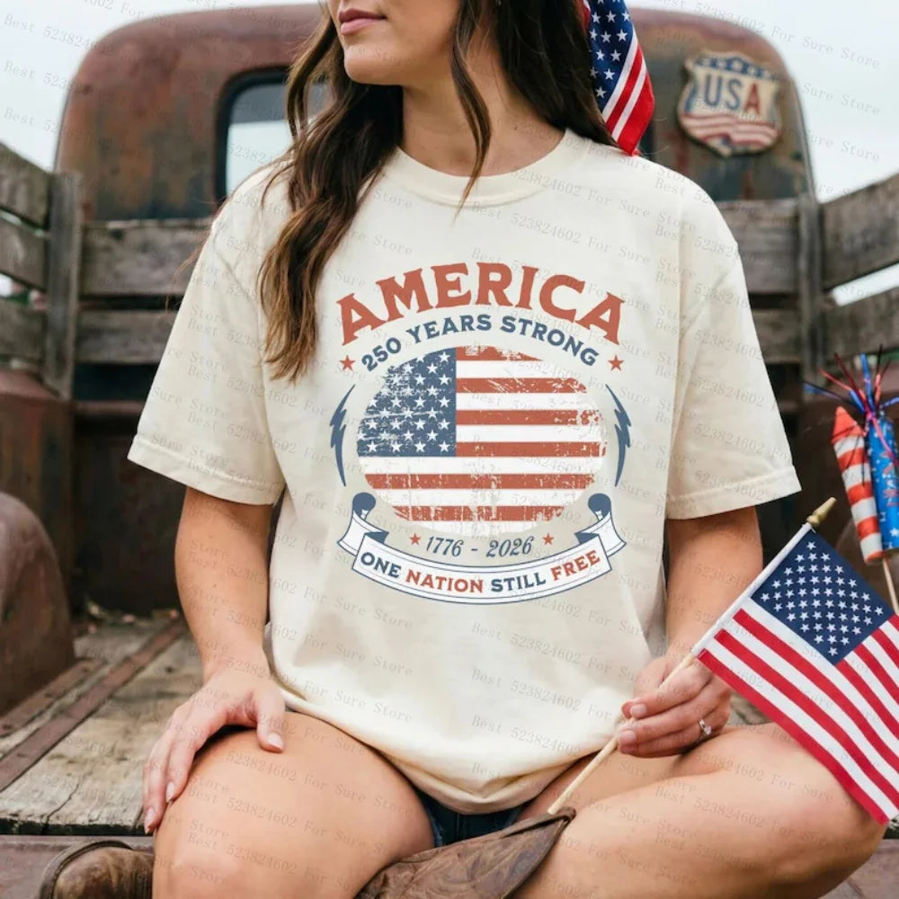 America 250 Years USA 250th Anniversary Patriotic1776-2026 T-Shirt