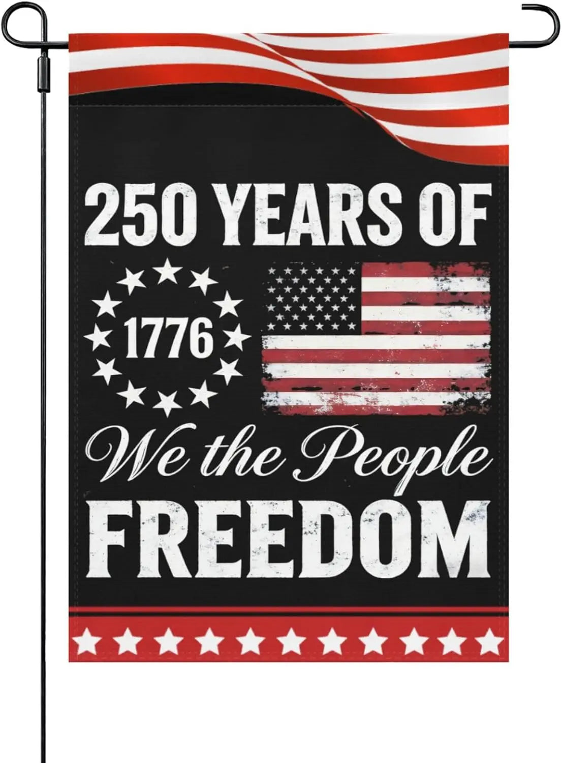 Commemorative 250 Years of Freedom Garden Flag - 1776-2026 Edition (Double-Sided)