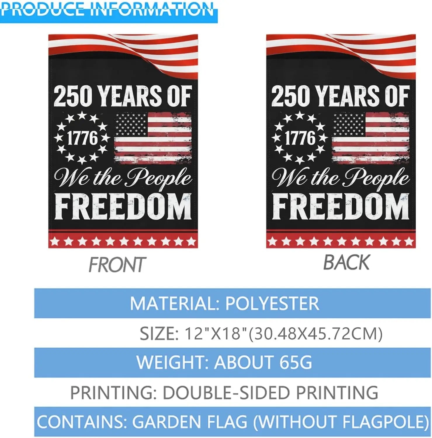 USA 250th Anniversary Flag