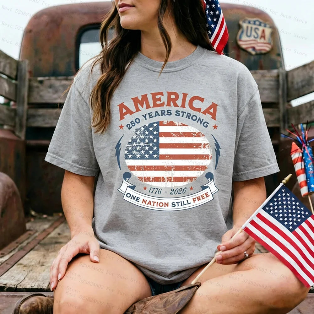 America 250 Years USA 250th Anniversary Patriotic1776-2026 T-Shirt
