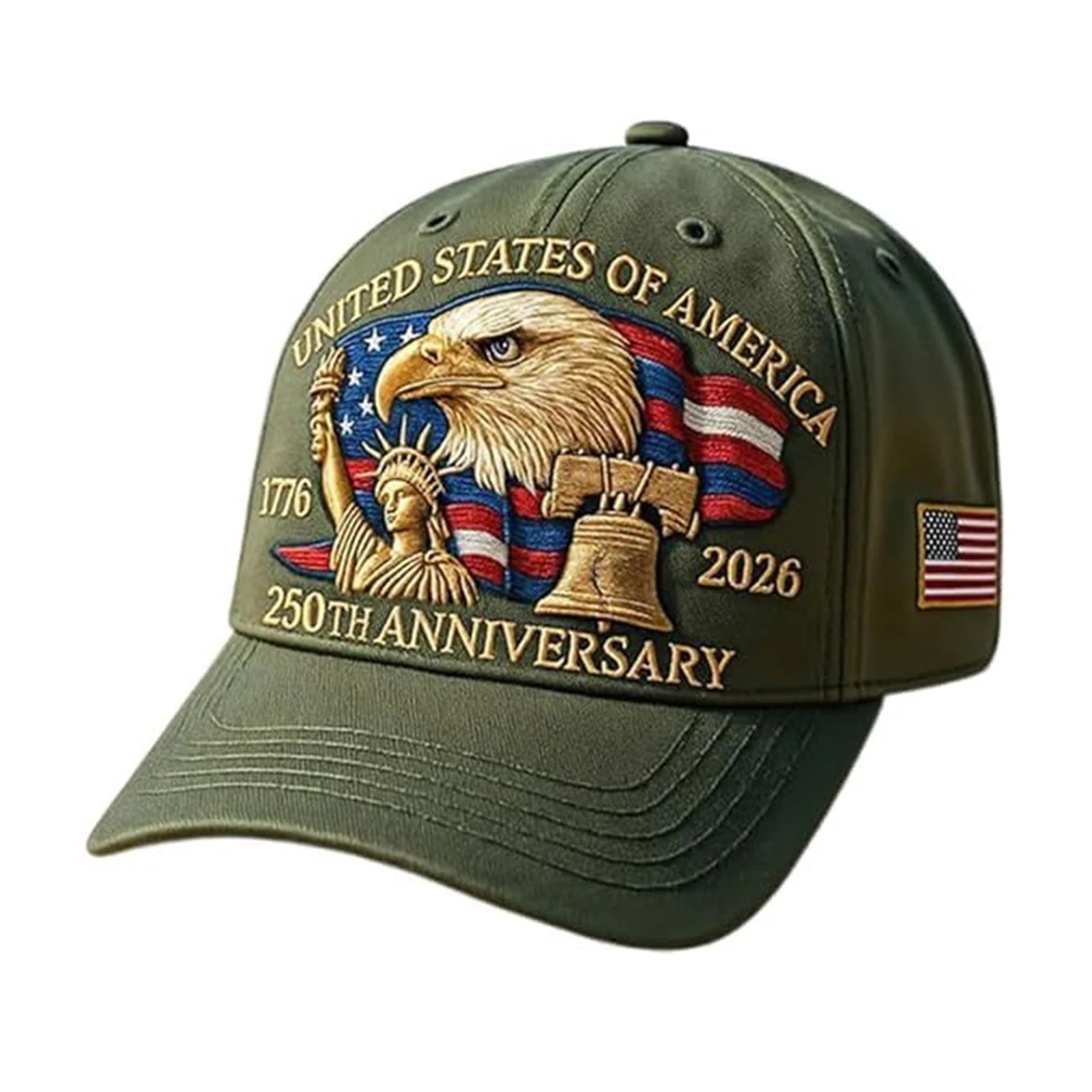 United States 250th Anniversary Hat, 2026 Adjustable Patriotic Baseball Cap