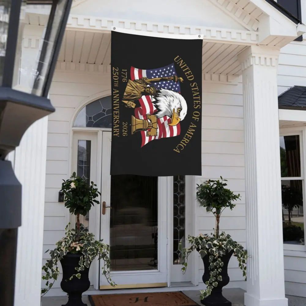 250 Years American Anniversary Outdoor Banner Decoration Flags