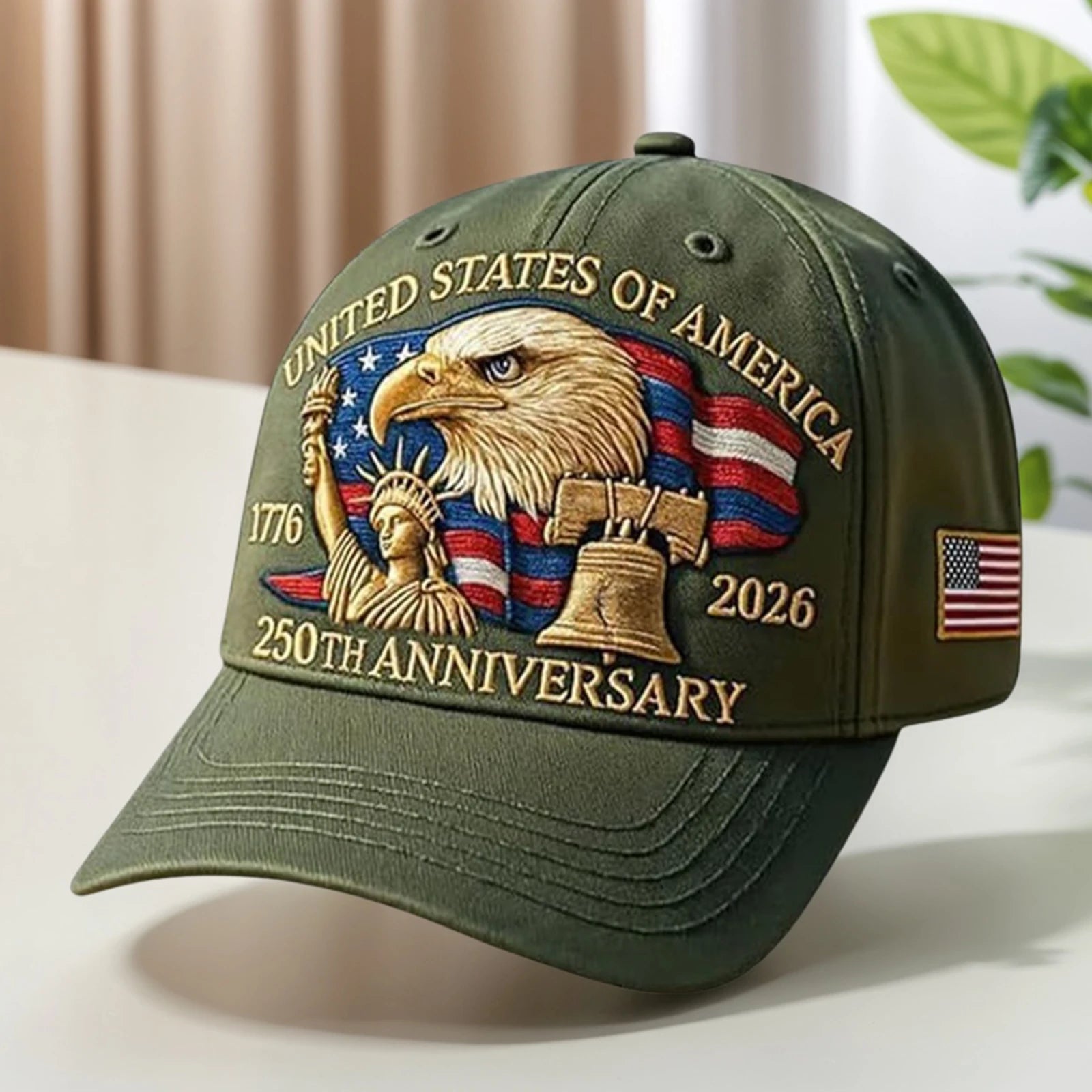 United States 250th Anniversary Hat, 2026 Adjustable Patriotic Baseball Cap