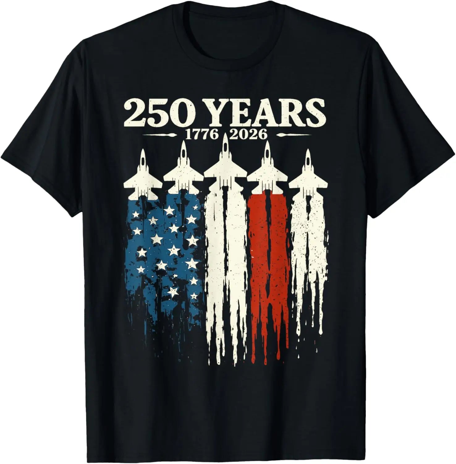 250 Anniversary USA Patriotic Flag 250th 4th of July 2026 T-Shirt