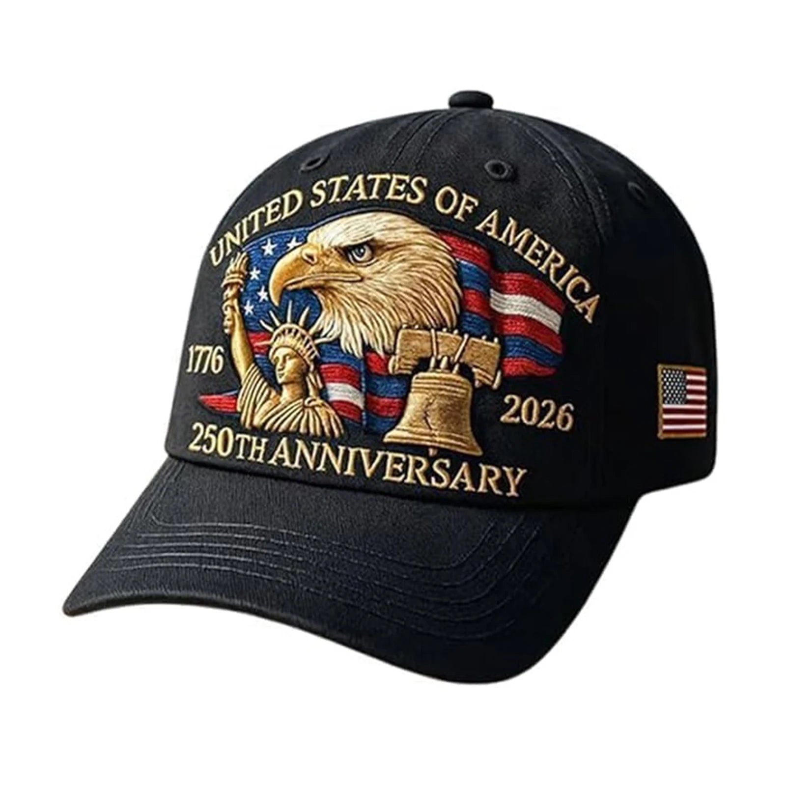 United States 250th Anniversary Hat, 2026 Adjustable Patriotic Baseball Cap