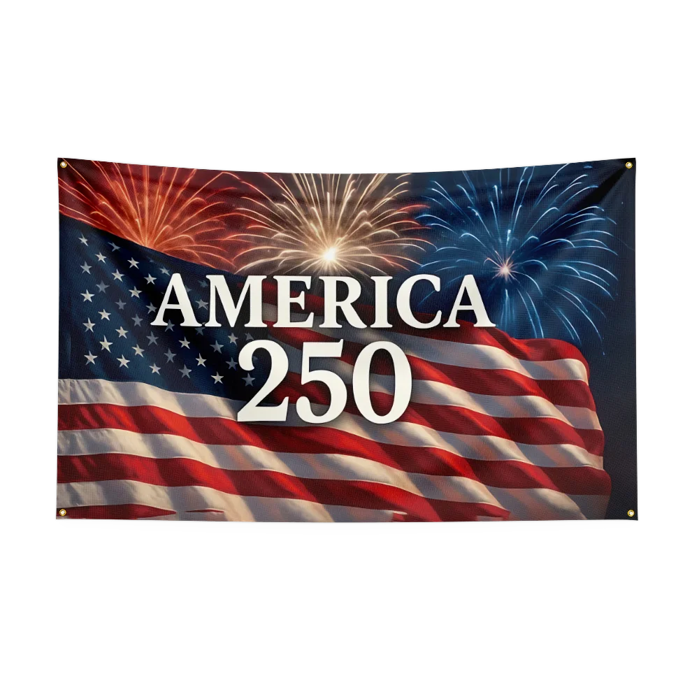 US 250th Anniversary 1776 2026 Semiquincentennial 250 Years US Birthday Outdoor Flags