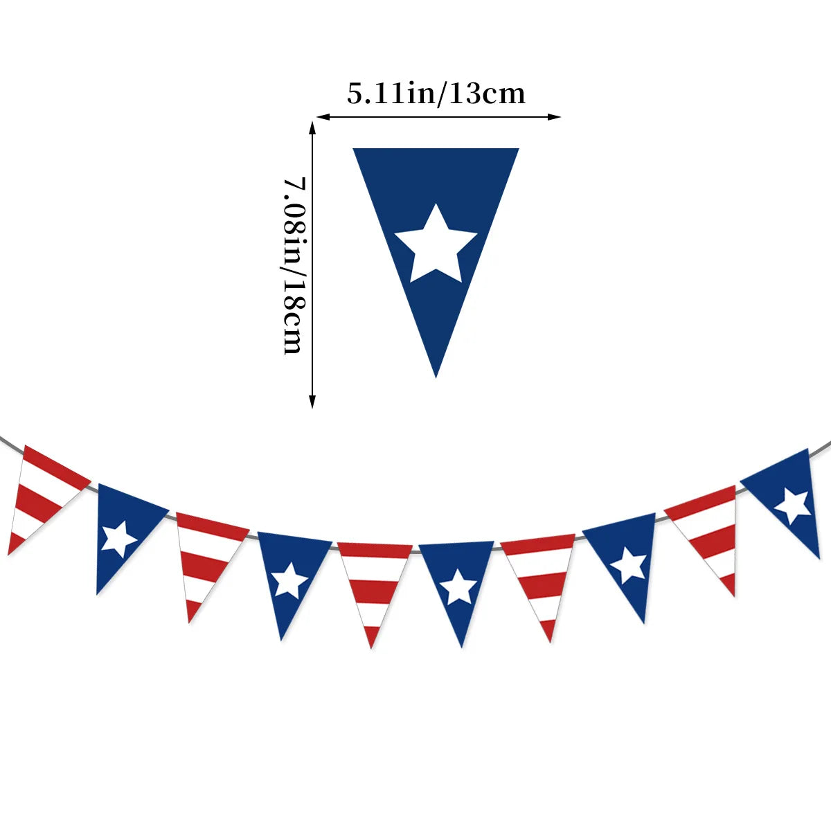 America 250th Anniversary Party Decoration 1776-2026  July 4th Flag Banner