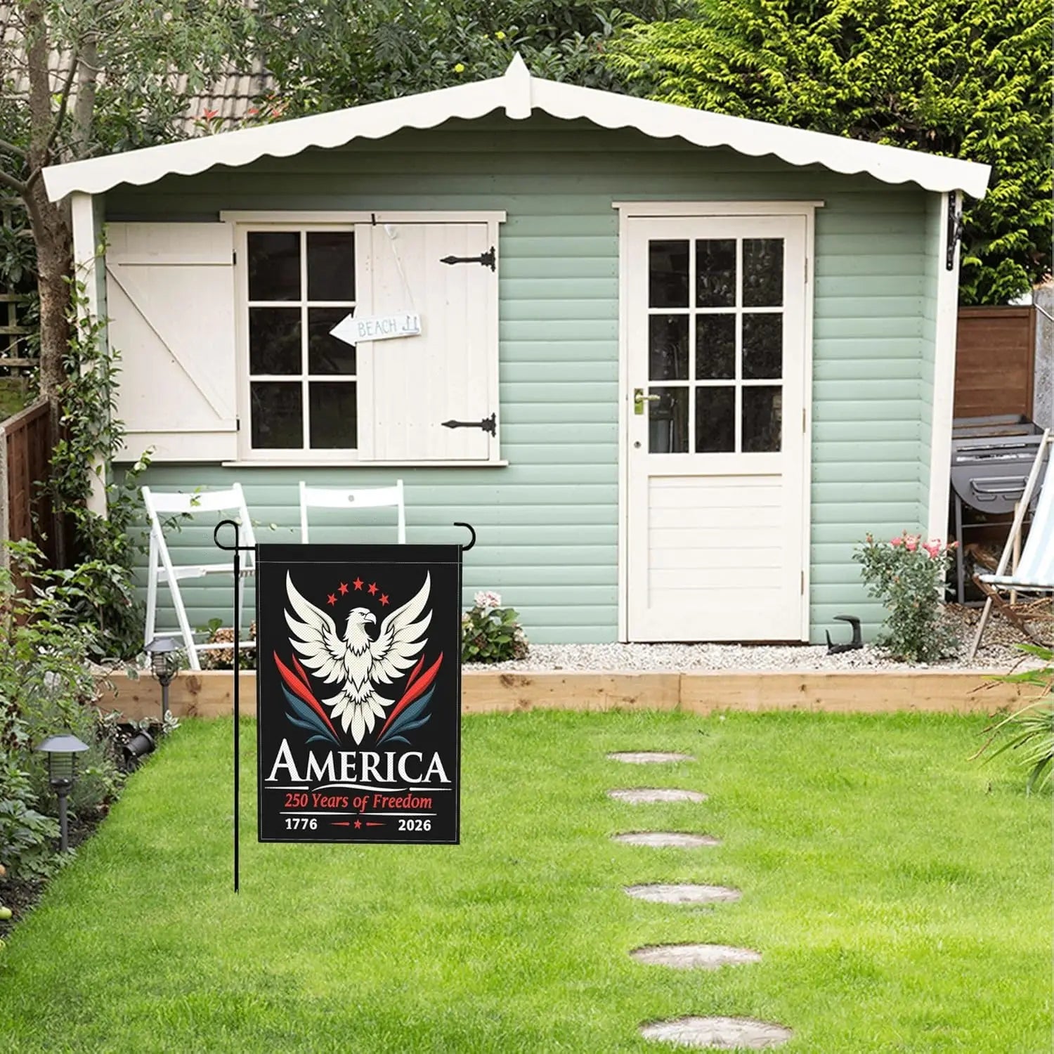 America 250 Years Of Freedom 250thAnniversary Usa 1776-2026 Double Sided Garden Flags