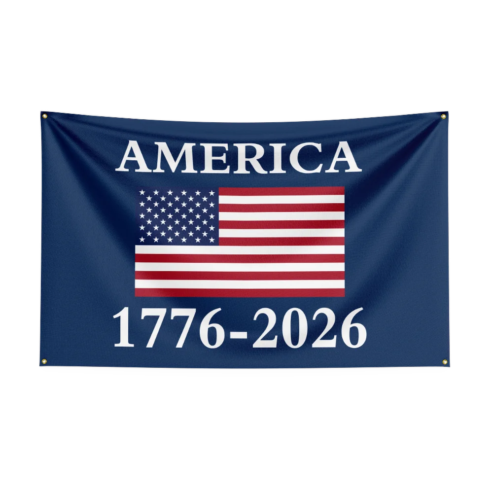 US 250th Anniversary 1776 2026 Semiquincentennial 250 Years US Birthday Outdoor Flags