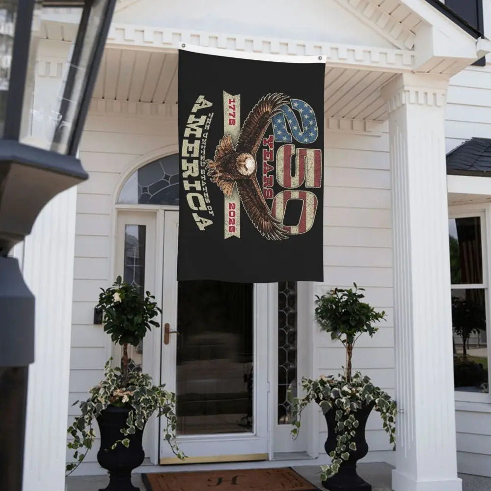 250 Years American Anniversary Outdoor Banner Decoration Flags