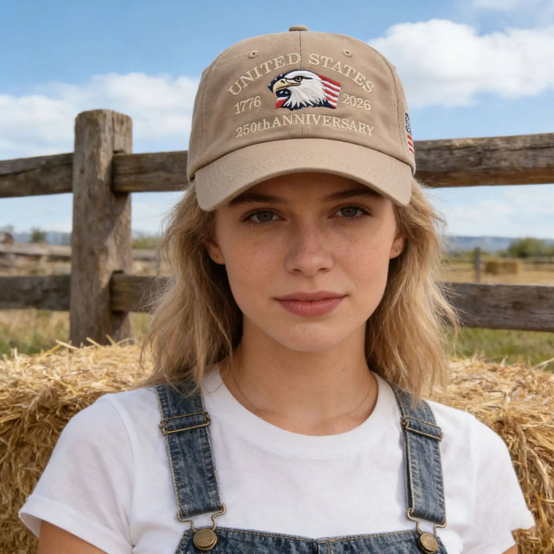 United States 250th Anniversary Baseball Cap - Adjustable 250 Year American Anniversary Hat