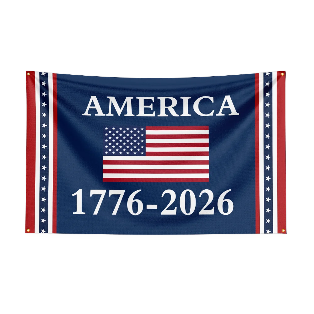 US 250th Anniversary 1776 2026 Semiquincentennial 250 Years US Birthday Outdoor Flags