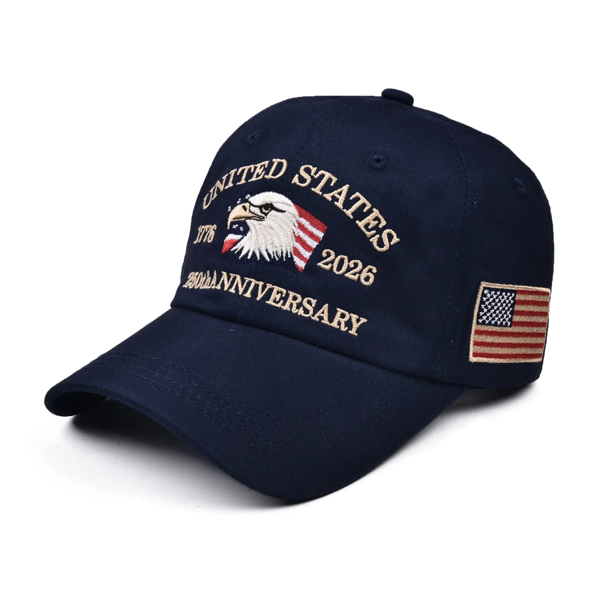 United States 250th Anniversary Baseball Cap - Adjustable 250 Year American Anniversary Hat