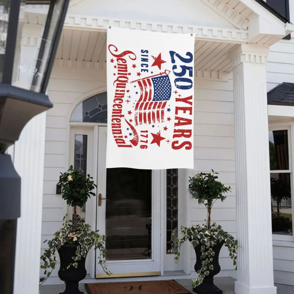 250 Years American Anniversary Outdoor Banner Decoration Flags